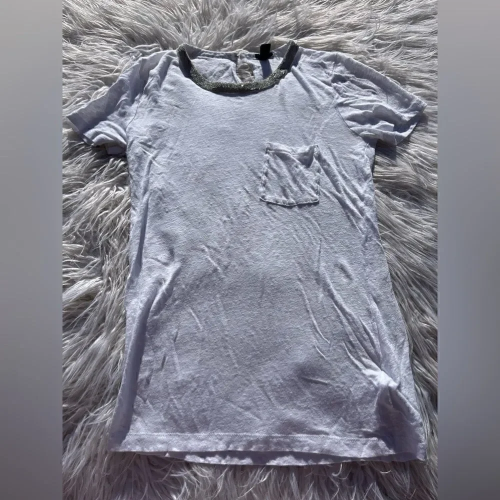 J Crew Women’s💫small💫white bling neck